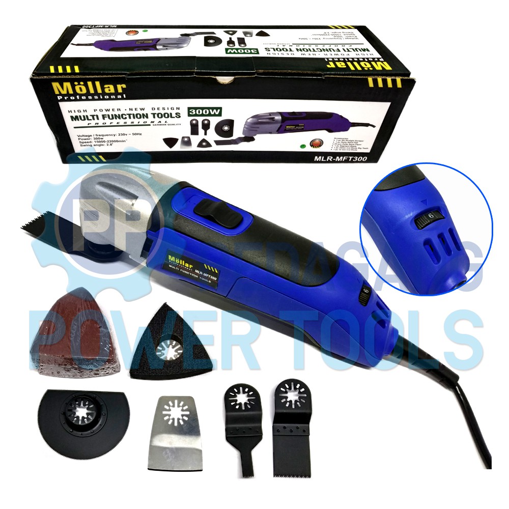 MOLLAR MFT300 MESIN OSKILASI MULTIGUNA OSCILLATING TOOL CUTTER GRINDER