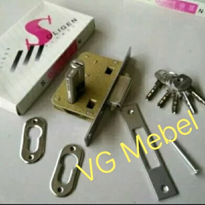 Body kunci mekar - kunci pintu sliding geser Merk SOLIGEN