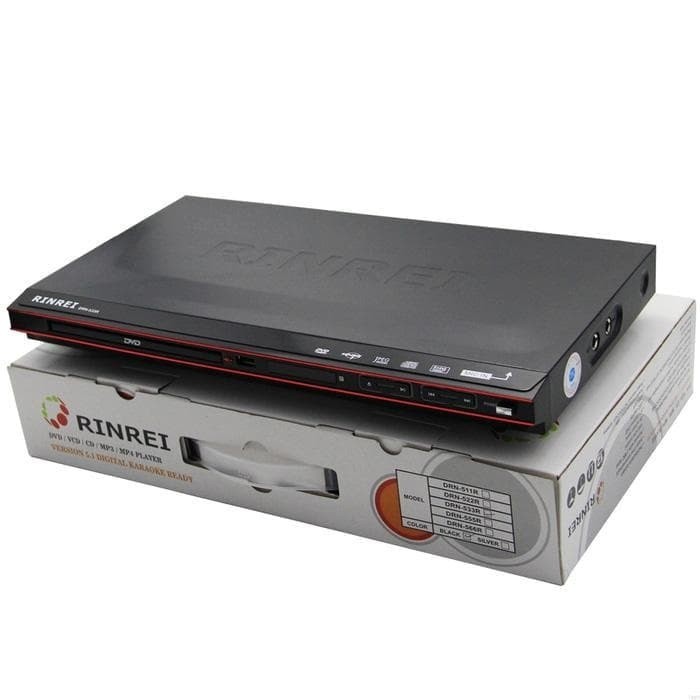 DVD PLAYER RINREI BESI DRN-566D Optik Samsung ORIGINAL - Hitam