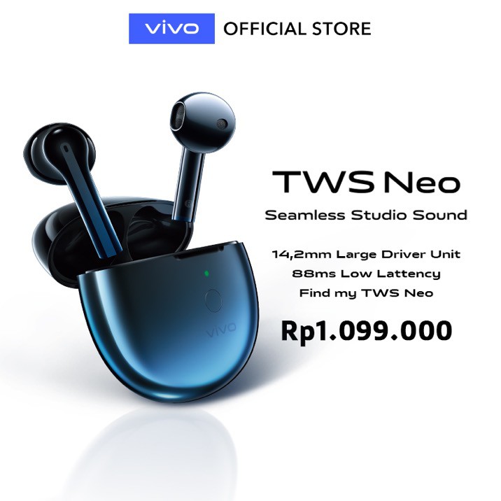 v   ivo TWS Neo Bluetooth Earphone - Battery life up to 22.5h