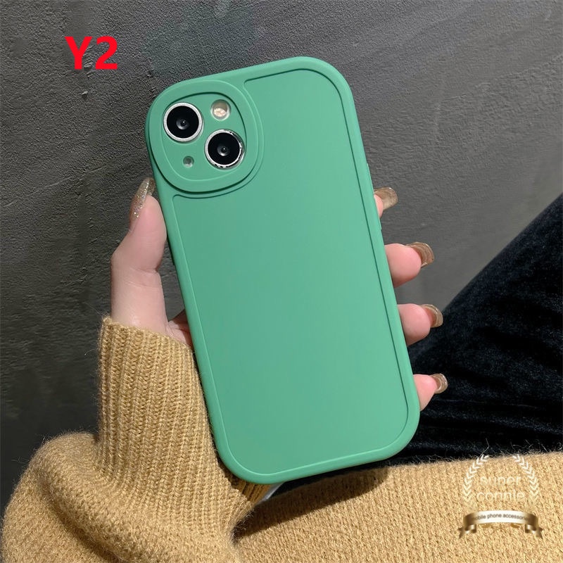 Soft Case Tpu Oval Warna Polos Cover iPhone 13 11 13 pro Max 7 8 plus X XR XS Max SE