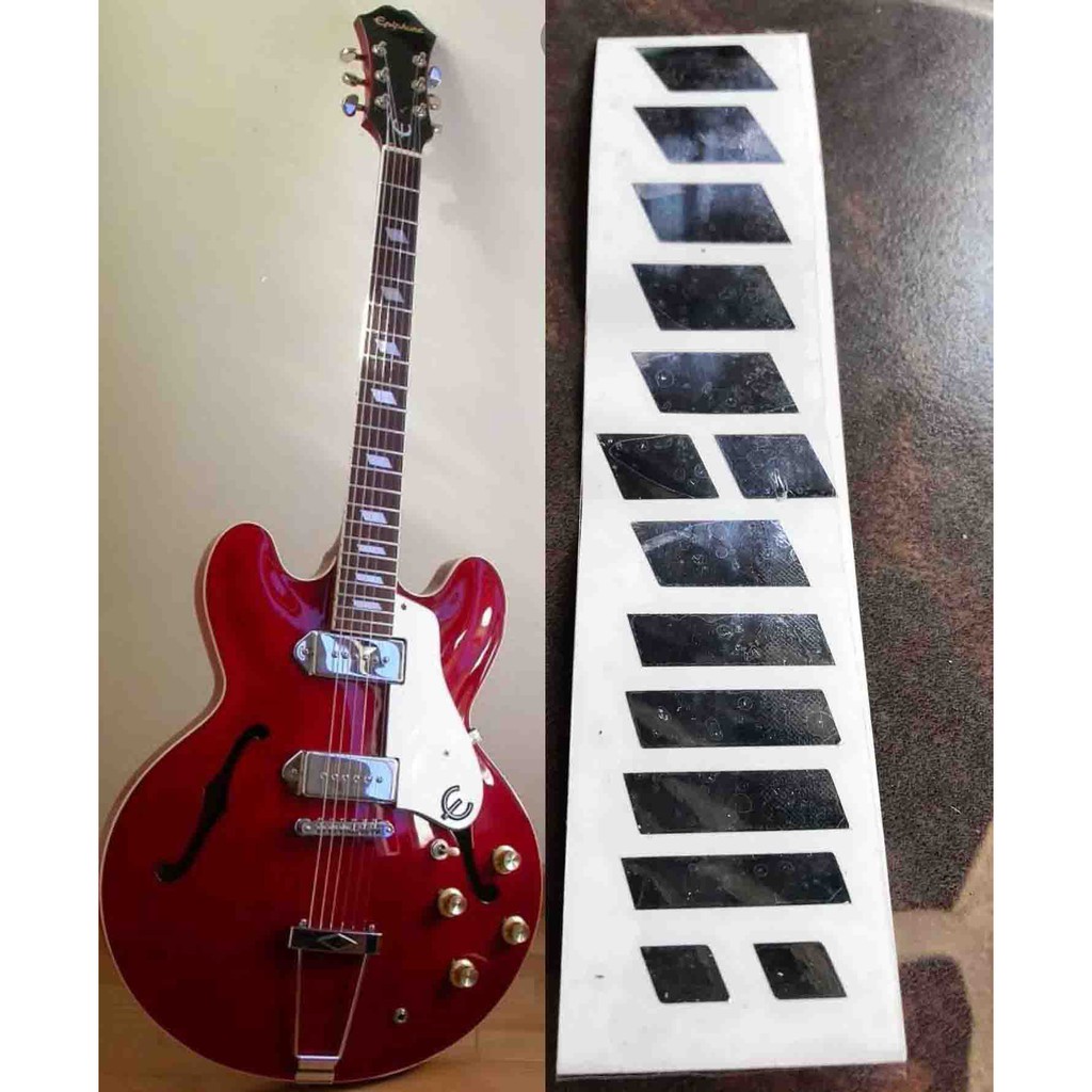Casino Trapez Fingerboard Sticker Inlay Gitar Fretboard Akustik Elektrik akustik klasik Guitar