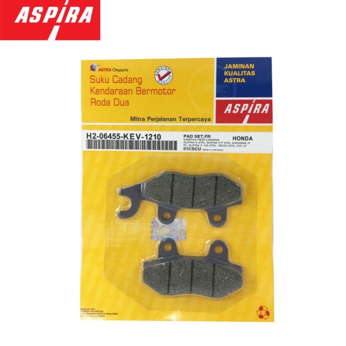 Aspira Kampas Rem Cakram Dispad Set Supra X Karisma Supra X 125 Depan