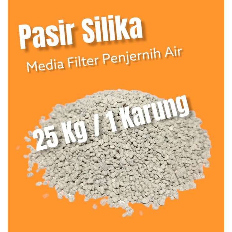 Jual Pasir Silika Media Filter Air 25kg Shopee Indonesia