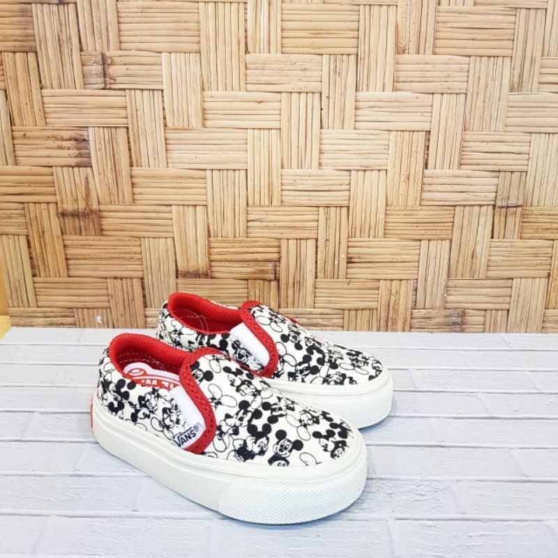 SEPATU SLIP ON ANAK MICKEY PREMIUM HIGH QUALITY SLIP ON VANS ANAK MICKEY MOUSE