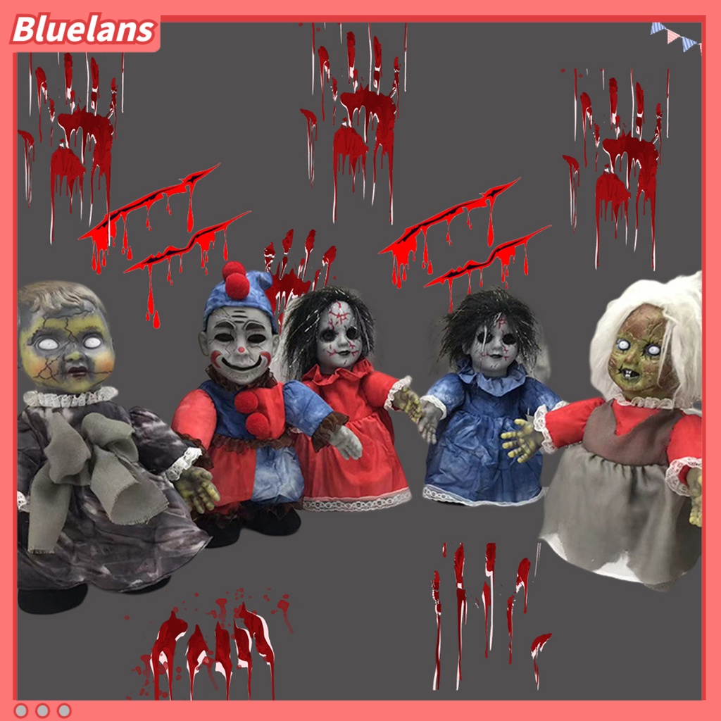 Mainan Boneka Hantu Halloween Tenaga Baterai Untuk Properti Pesta