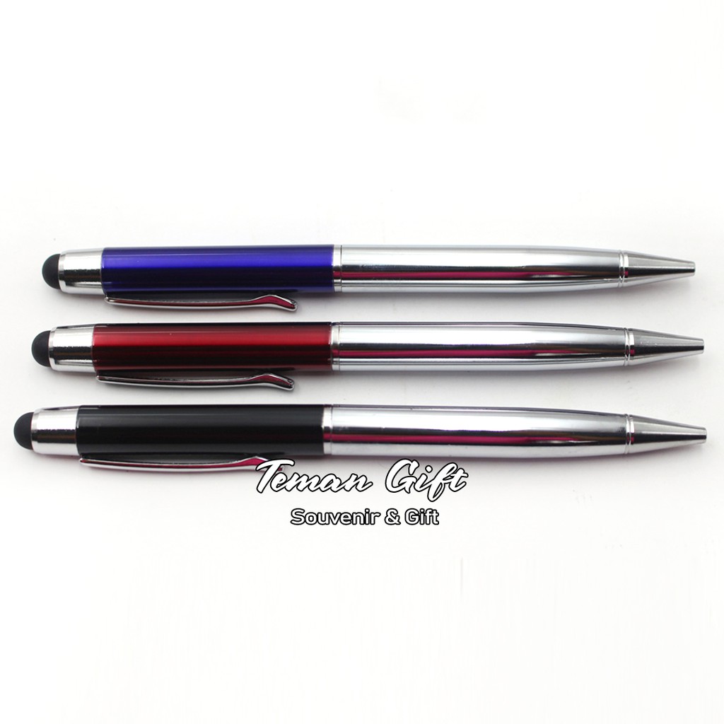 

Pen Metal Touch Screen Pulpen Stainless Custom Grafir Logo Nama PM 25