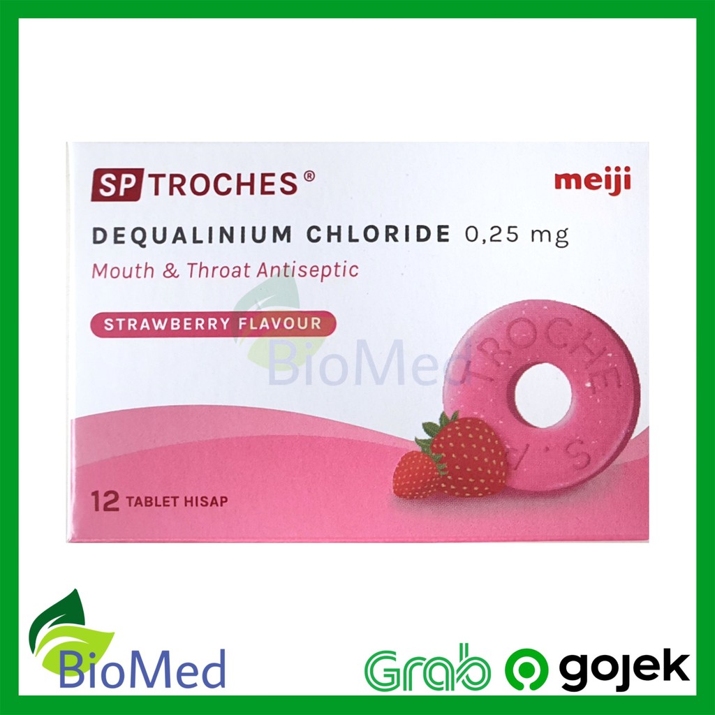 SP TROCHES STRAWBERRY - Obat Sakit Tenggorokan Batuk Pilek