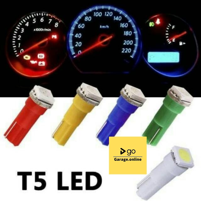 LED T5 Speedometer Lampu Spedometer COB Lampu Mobil Motor 12v arus DC variasi PLAT MOTOR