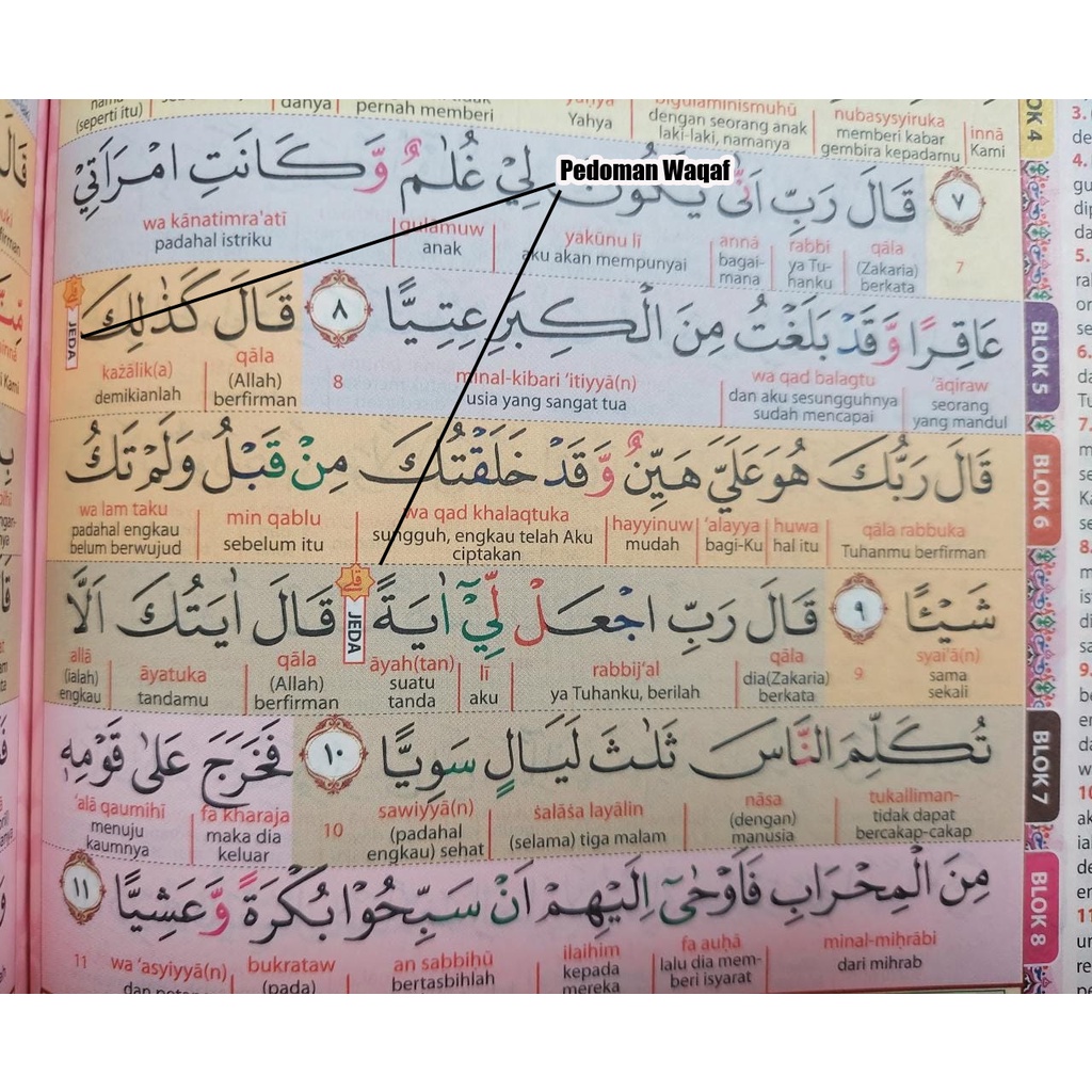 Al-Quran Hafalan HAFAZAN Per Kata Latin 8 Blok Tanafus (A5)