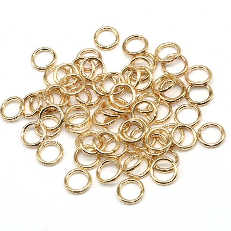 200Pcs Cincin hoops Single Loops Ukuran 8mm Untuk Komponen Perhiasan