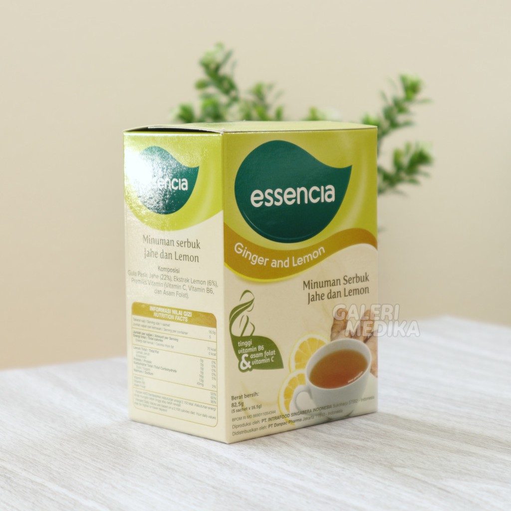 Sensitif Essencia Ginger and Lemon - Minuman Sari Jahe Dengan Campuran Lemon