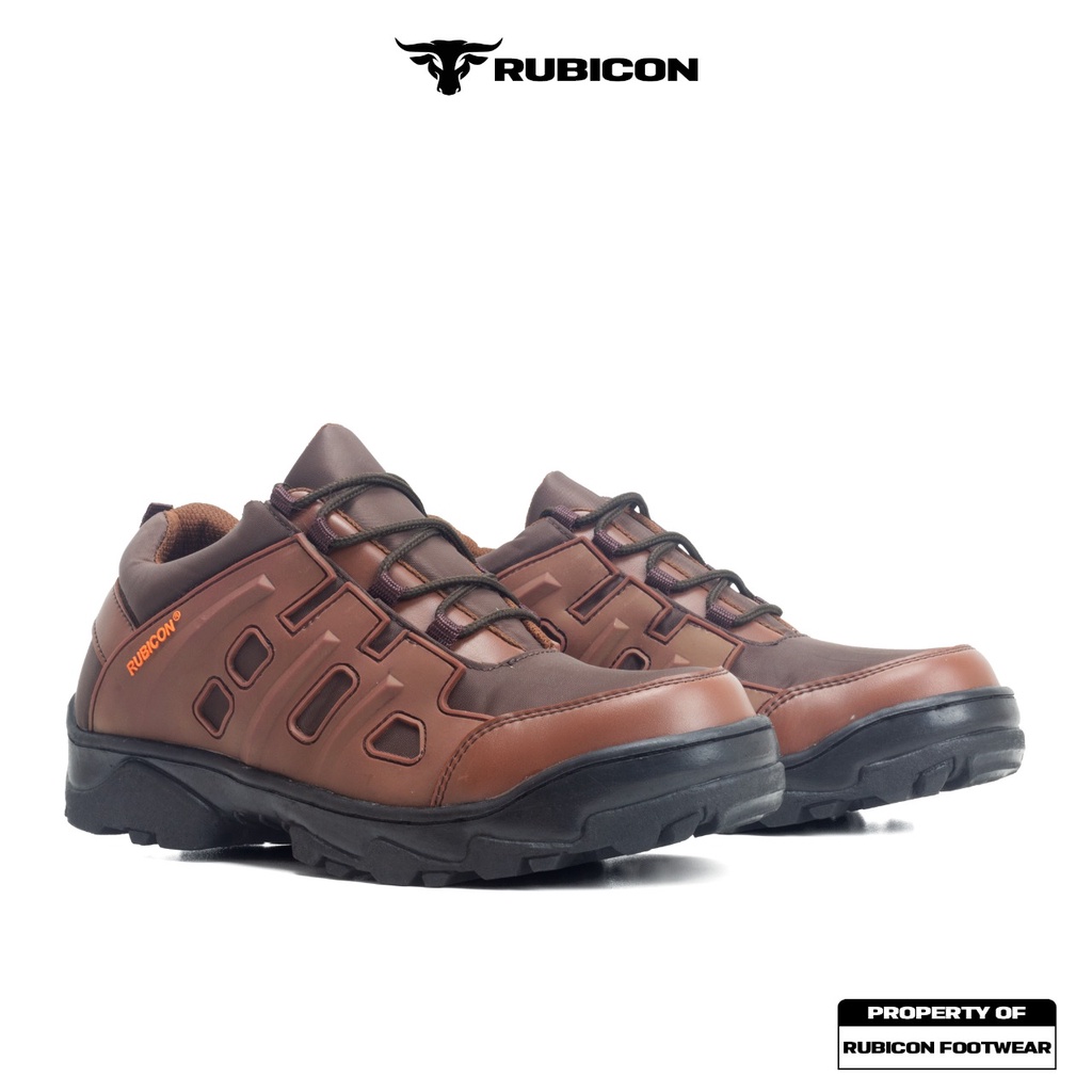 RUBTRACK - Sepatu Boots Safety Pria Swat Low Grey Ujung Besi Naik Gunung Hiking Tracking Touring Kerja Santai