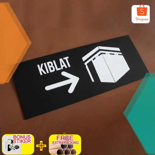 

Kiblat Sign Acrylic Timbul | Sign Board Akrilik Keren