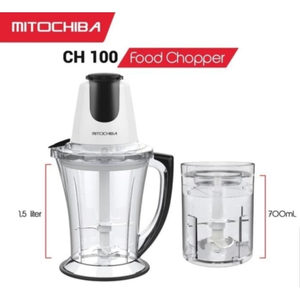 Mitochiba Chopper Food Blender 1,5 Liter CH-100 CH100 Daging dan Bumbu