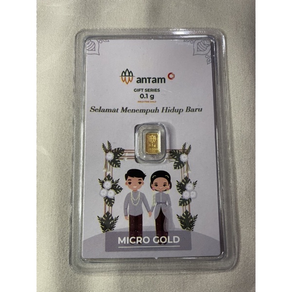 Emas 24 karat Antam x Hartadinata gift series 0,1 gram #HappyWedding #KadoNikah