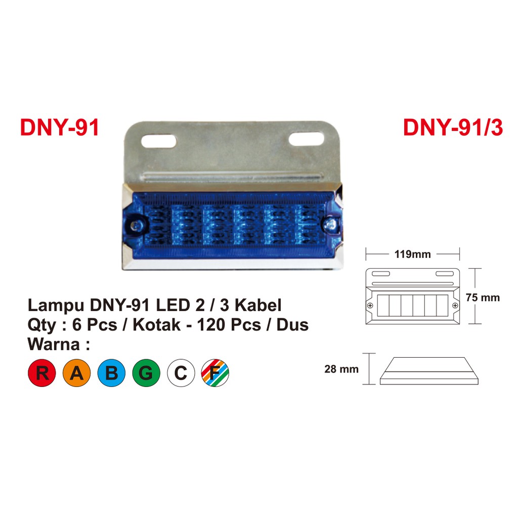 DNY 91 Lampu LED Aksesoris DNY-91
