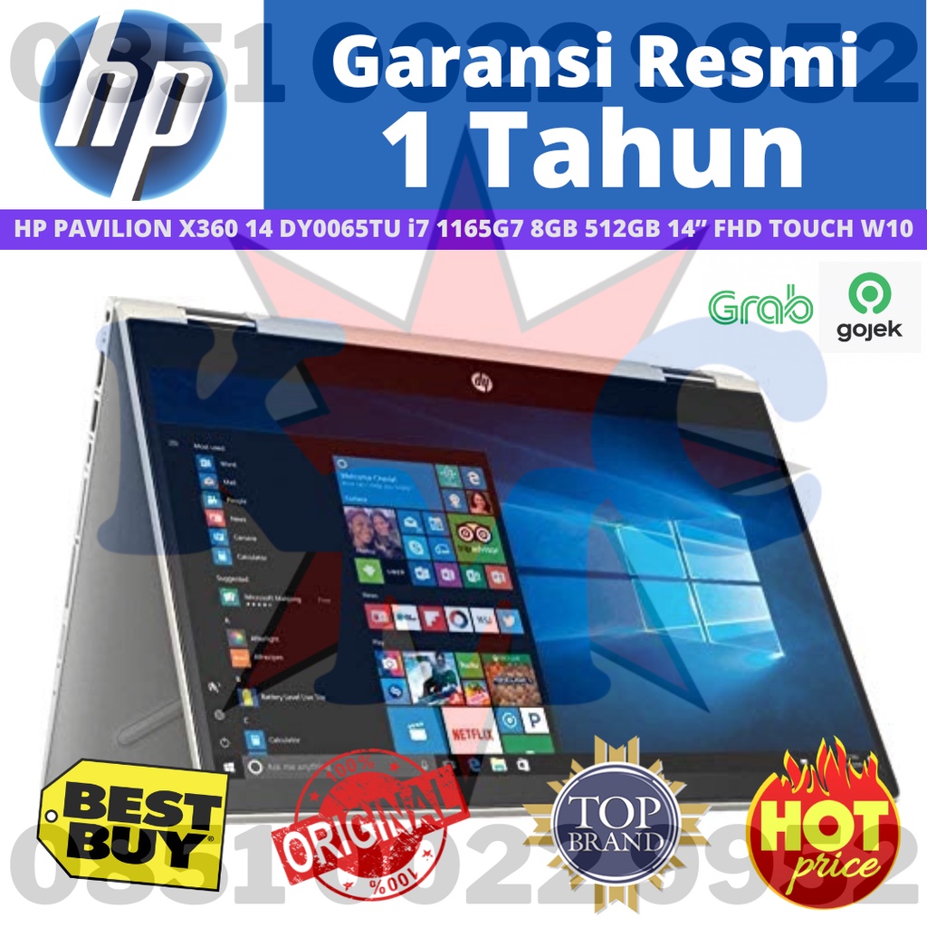 HP PAVILION X360 14 DY0065TU i7 1165G7 8GB 512GB 14” FHD TOUCH W10