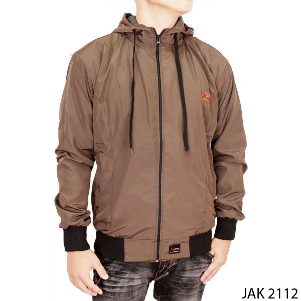 Jaket Keren Pria Parasut Coklat – JAK 2112