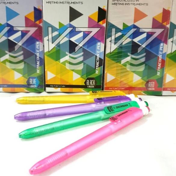 

۞ BOLPEN SNOWMAN V7 BIRU ISI 12 / PULPEN SNOWMAN / PULPEN / SNOWMAN ♪