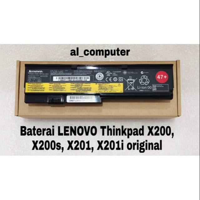 Baterai LENOVO Thinkpad X200 X200s X201 X201i original