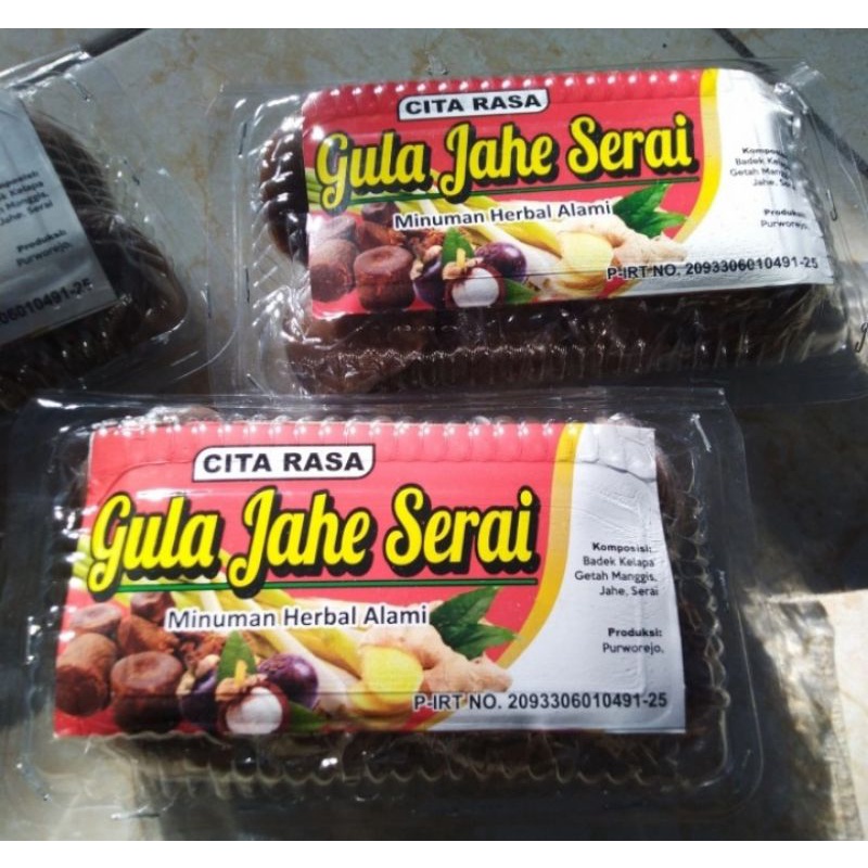 

Minuman Gula Jahe Cita Rasa SERAI herbal Hangat pereda masuk angin dsb a