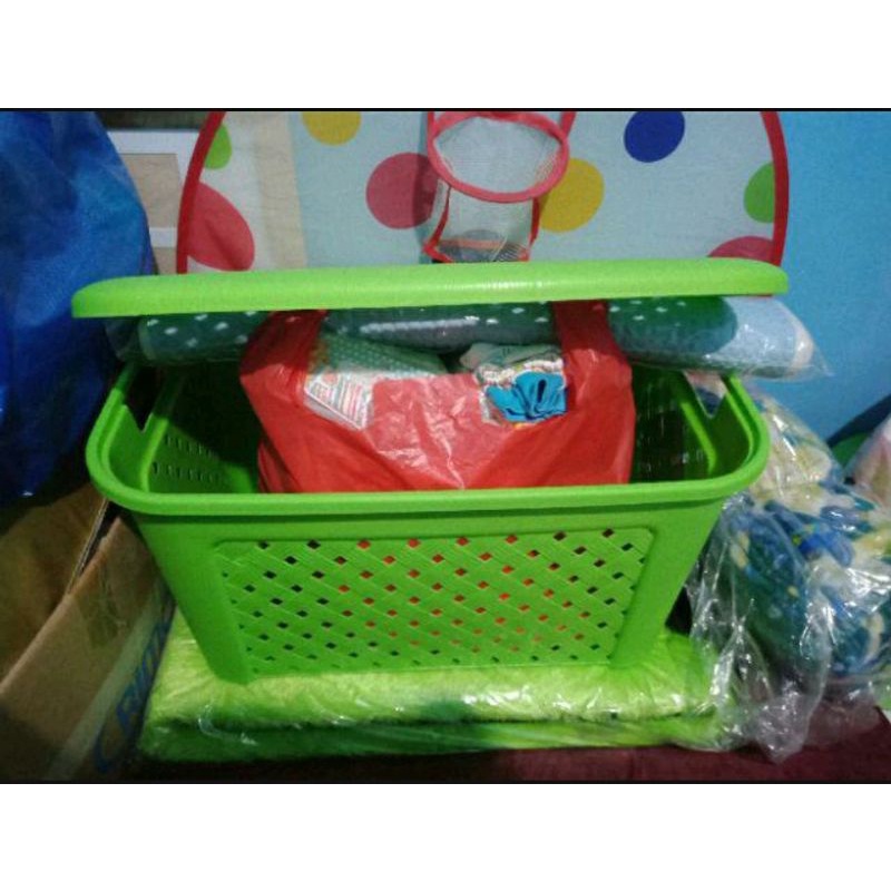 KERANJANG PAKAIAN GREEN LEAF 1531 PLASTIK / LAUNDRY BASKET BOX CONTAINER BAJU SERBAGUNA