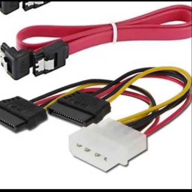 KABEL POWER SATA PLUS KABEL SATA UNTUK HDD HARDDISK HARDISK DVD RW