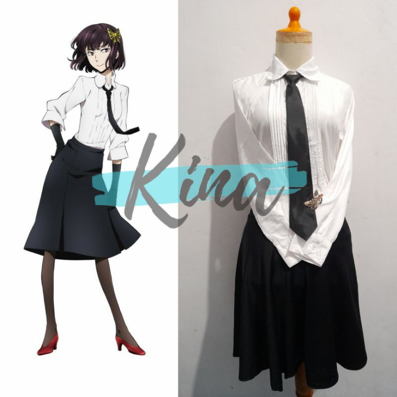 [Fullset] Akiko Yosano cosplay costume. Bungou Stray Dogs cosplay costume anime