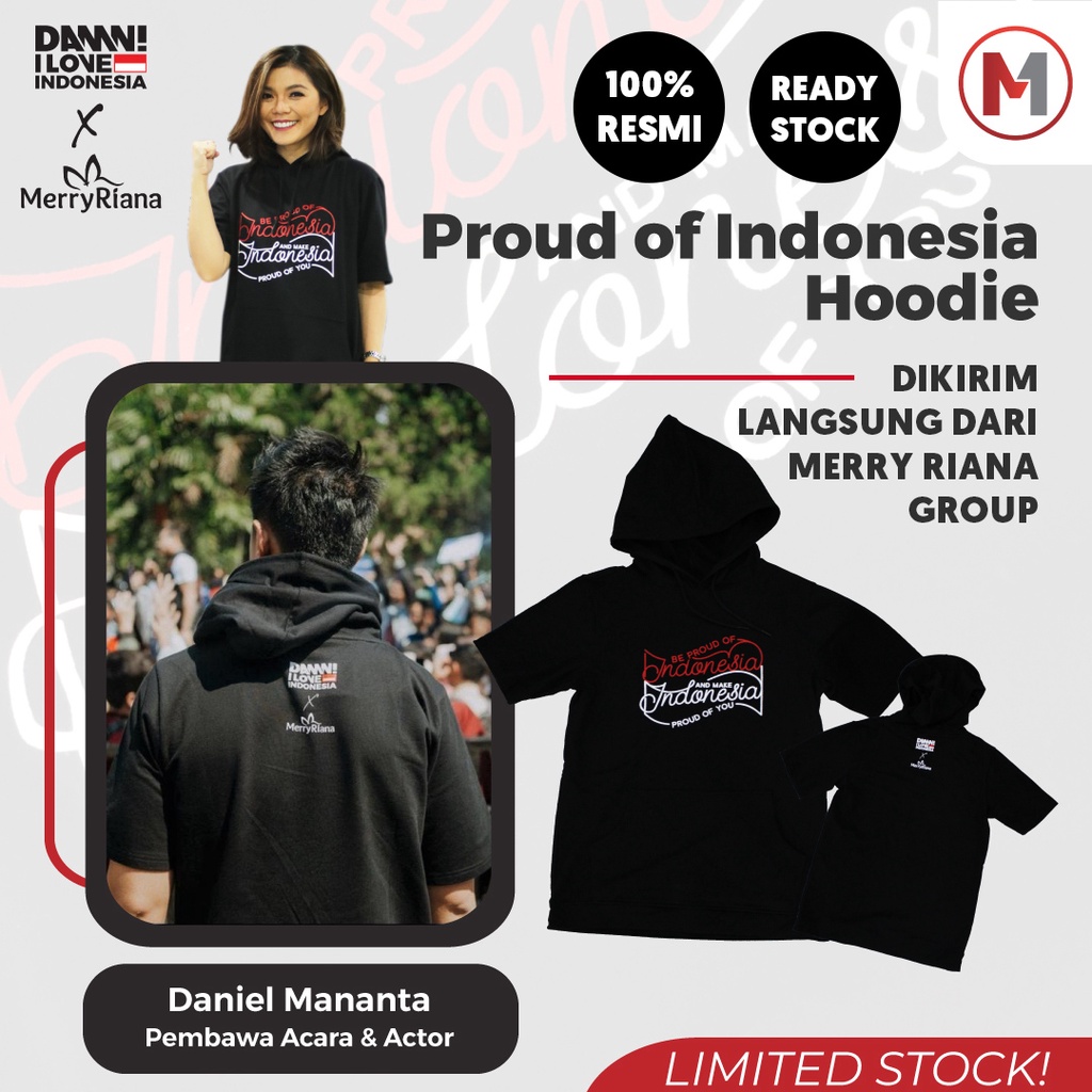 KAOS HOODIE PRIA WANITA DAMN PROUD HITAM LENGAN PENDEK ORIGINAL DISTRO COUPLE PASANGAN SAHABAT