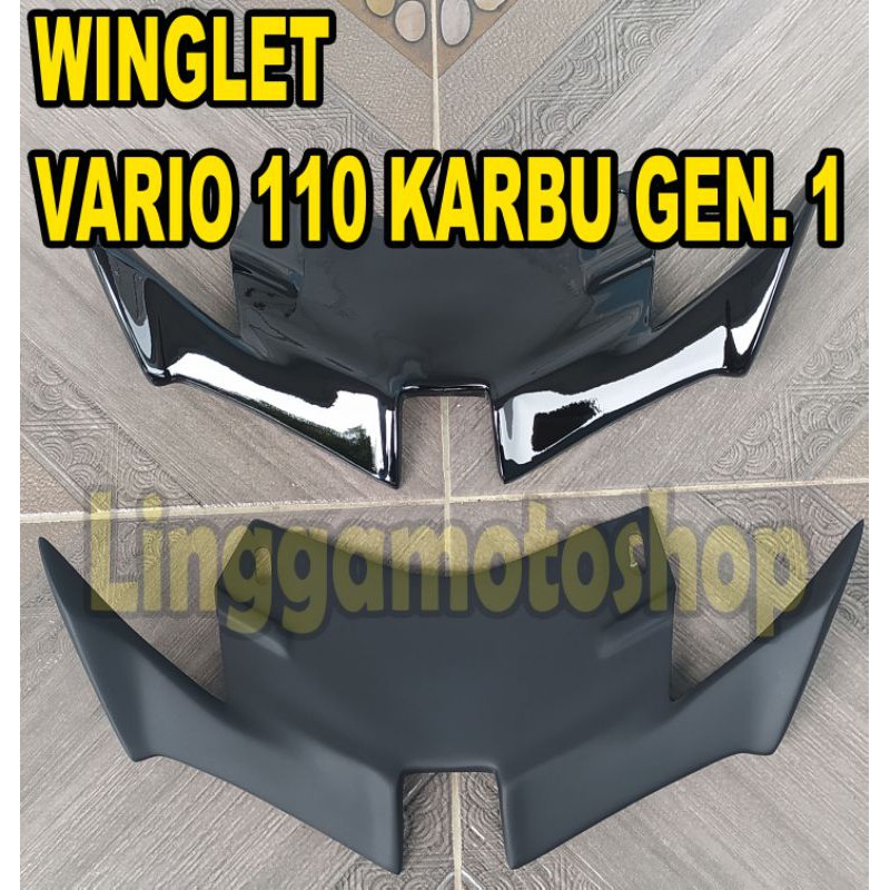 winglet honda vario 110 karbu gen 1 sayap variasi modifikasi tambahan ala motogp