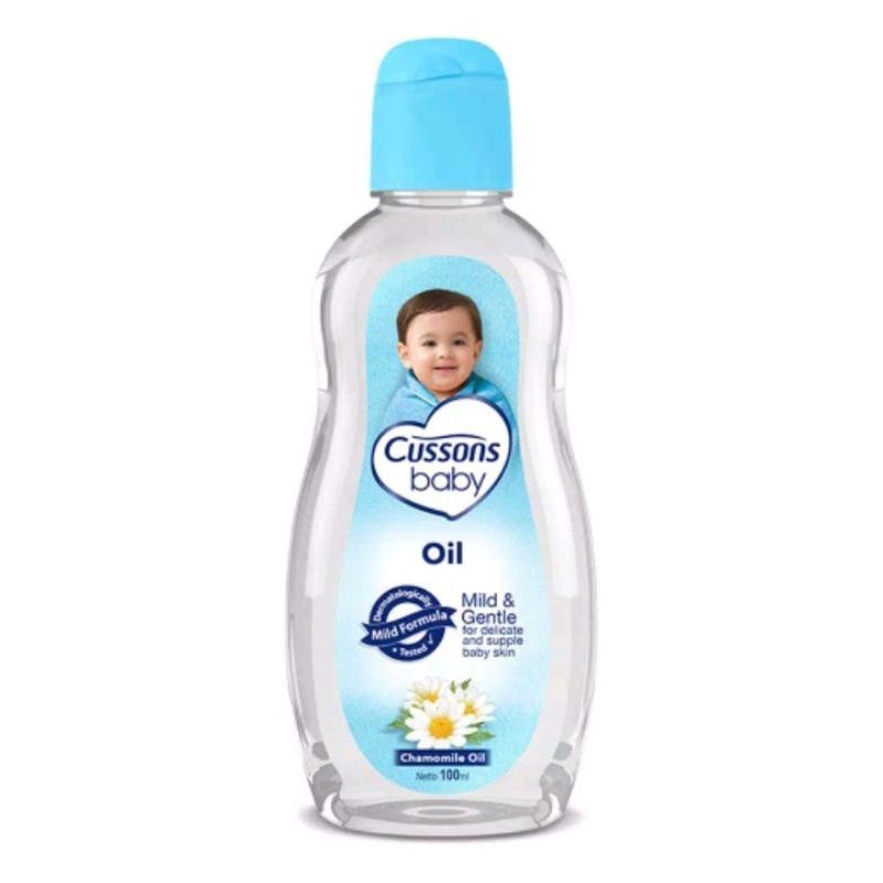 Cussons Baby Oil 100 Ml 50+50 Ml I 100+100 MI Pink dan Biru