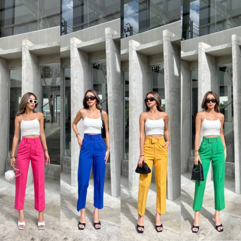Amanda Highwaist pants 7/9 part 11 promthong import bangkok