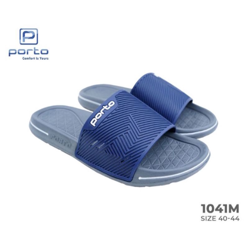 sandal slop pria porto 1041m karet sandal slide