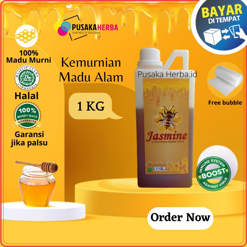 

Madu Jasmine Asli Hutan Multiflora Nusantara Madu Asli Murni Asli Alami 100% Madu Hutan Asli 1kg
