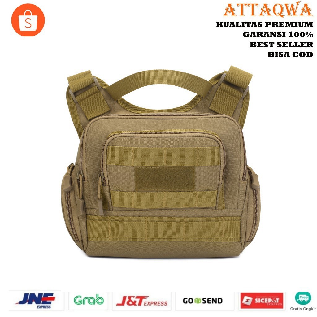 Unisex Canvas Multifungsi Anti Air Original Slingbag L1K1 Punggung Polo Kulit Pouchbag Tas Shoulderb