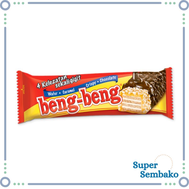 SNACK WAFER BENG BENG COKLAT CARAMEL 25gr