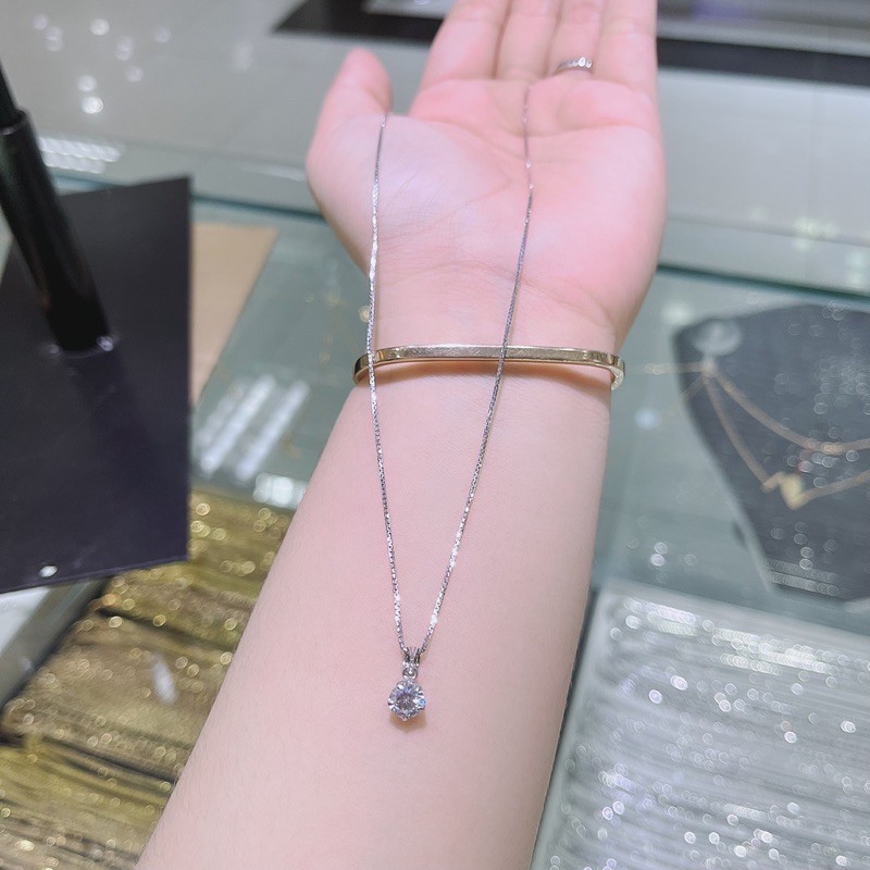 kalung mas putih  italy berliontin desi mata 1 Shopee 