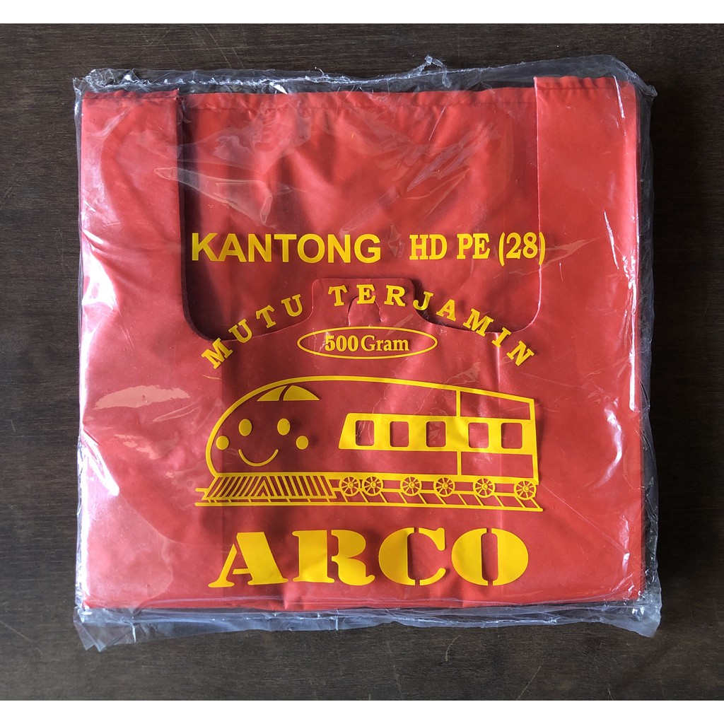 KANTONG PLASTIK KRESEK HITAM / MERAH / PUTIH HD Tebal 500 GRAM