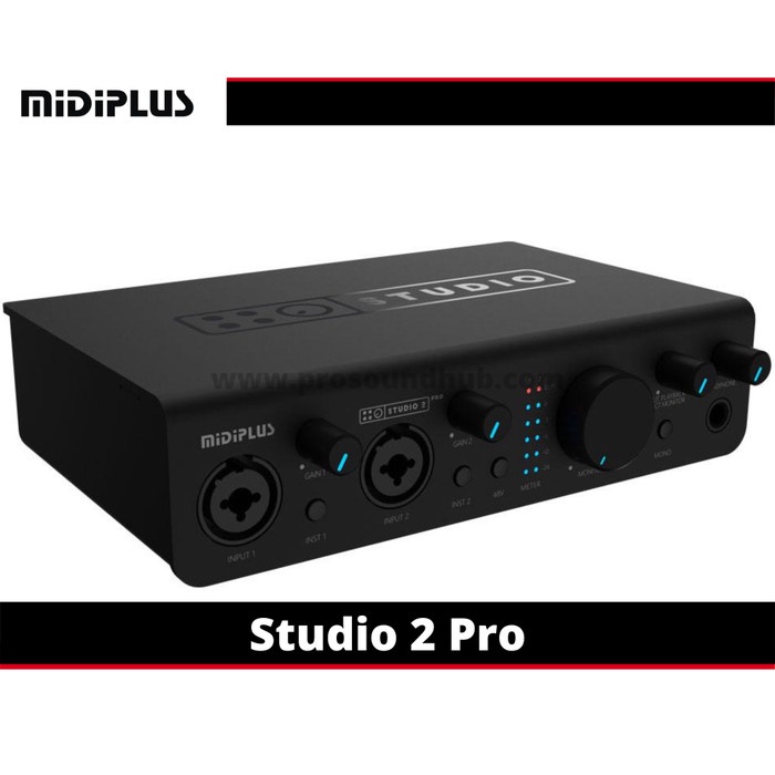 Midiplus Studio 2 Pro USB Audio Interface Soundcard Recording 2 Ch