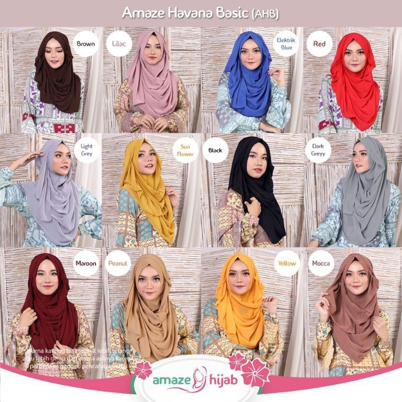 Hijab Instan// AHB  ( Amaze Havana Basic )//Amaze Hijab By Tiara Hijabers