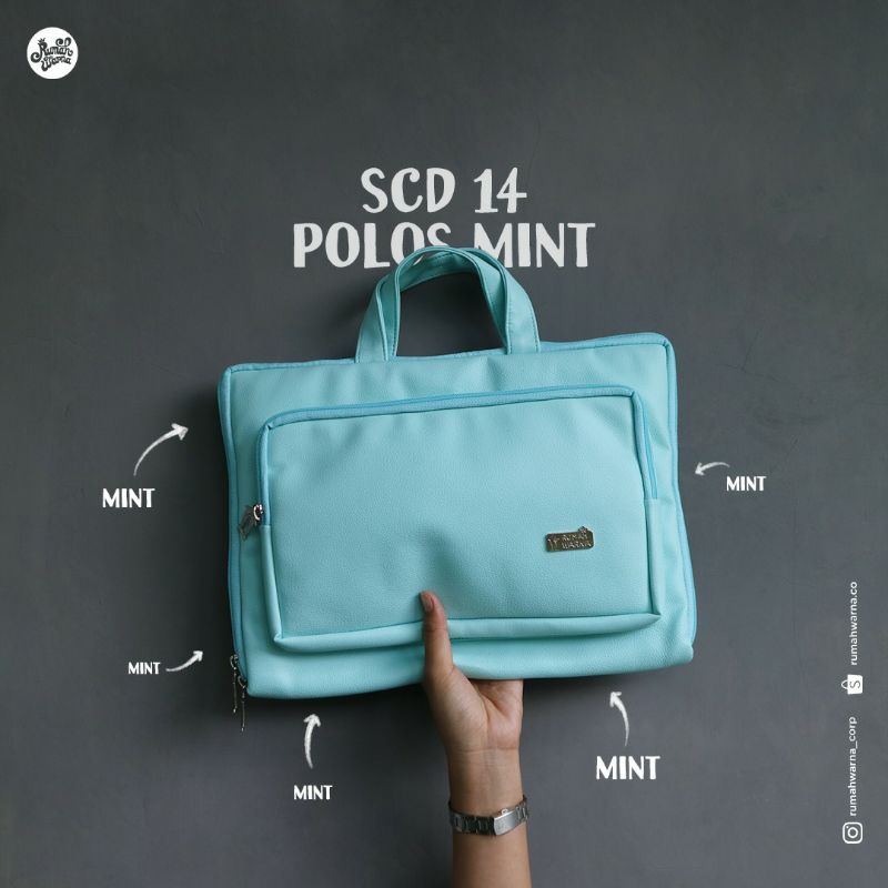 Tas Laptop Softcase Laptop 14 inch Double Polos Rumah Warna