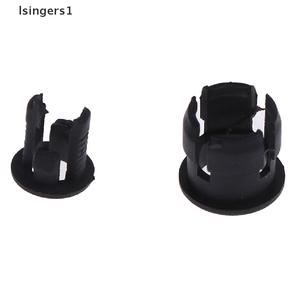 (lsingers1) 50pcs Klip Holder Lampu LED Bahan Plastik Ukuran 3mm / 5mm Warna Hitam