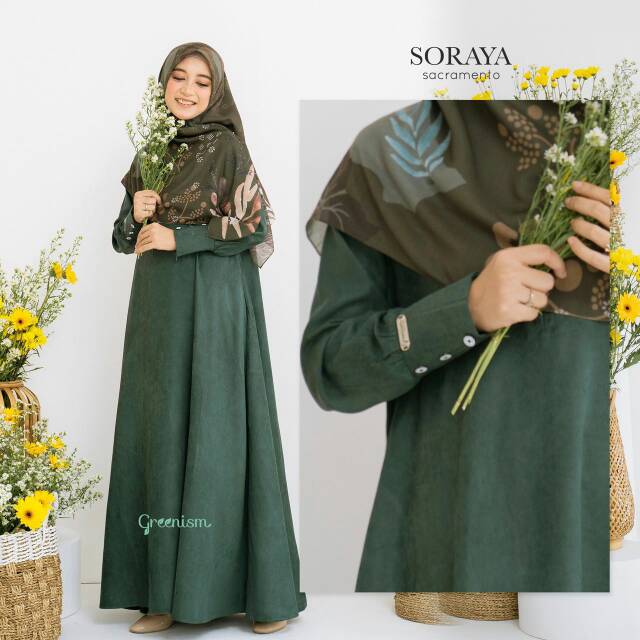 GREENISM | SORAYA DRESS | GAMIS SYARI