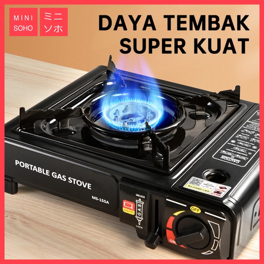 Kompor Gas Portable 2 in 1 Tungku Masak Portabel