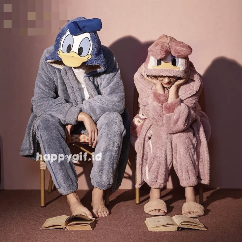 DONALD DAISY KOSTUM ONESIE BAJU TIDUR DASTER PIYAMA KIGURUMI