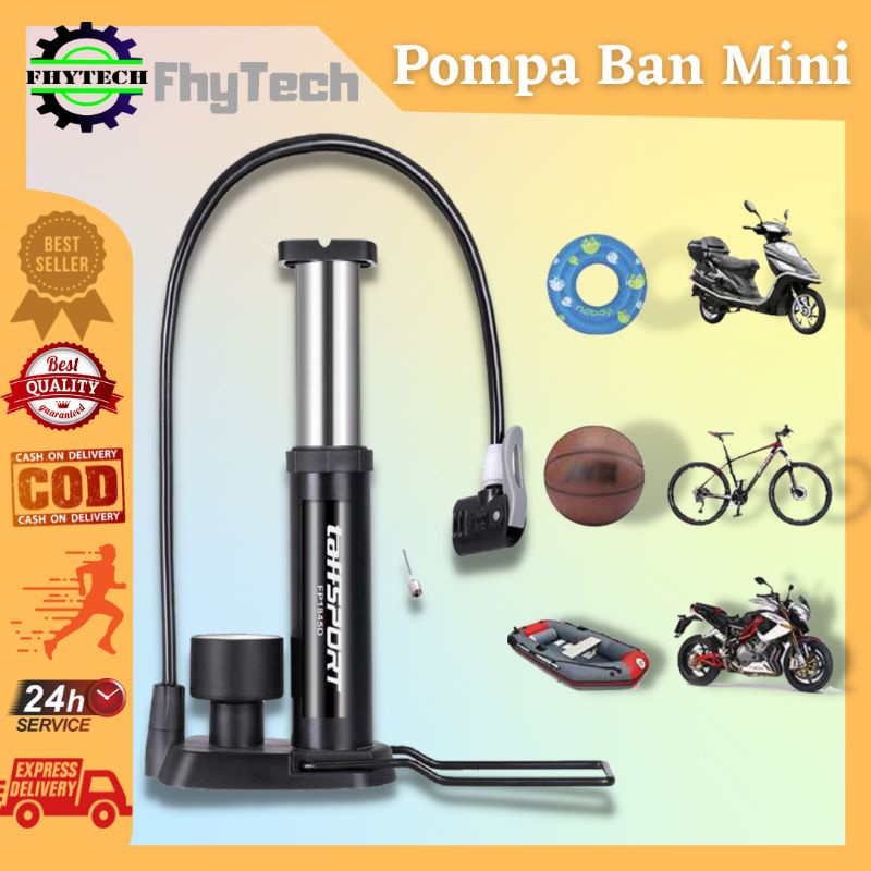 CUCI GUDANG Kompa Pompa Tangan mini angin ban Sepeda dan Motor