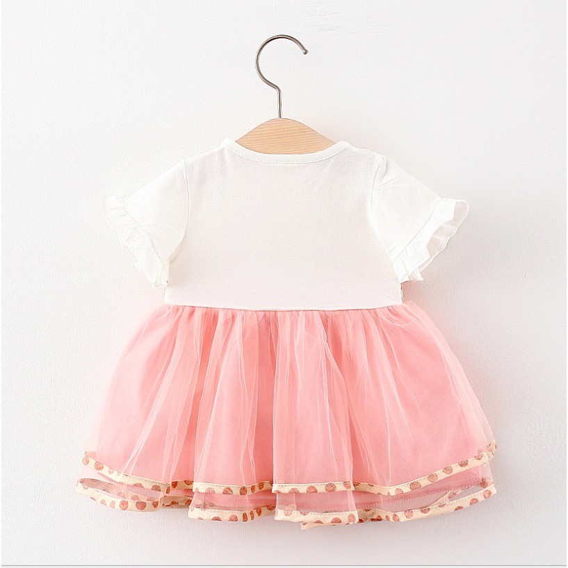 DP44- Dress bayi/dress anak /pakaian bayi anak perempuan motif polkadot kualitas premium