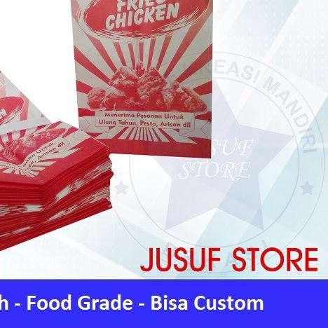 

Paperbag FC | Kantong Fried chicken isi 100 pcs