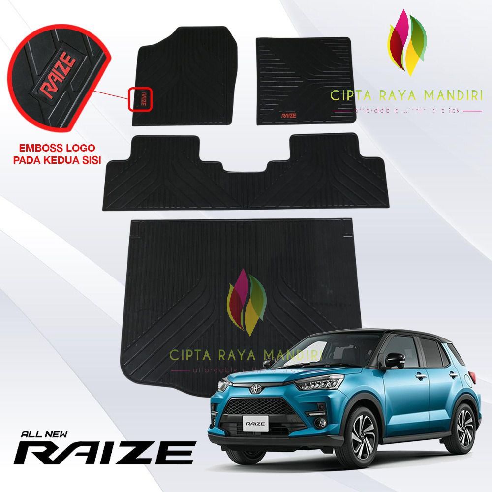 Karpet Mobil TOYOTA Raize Full Set - LOGO